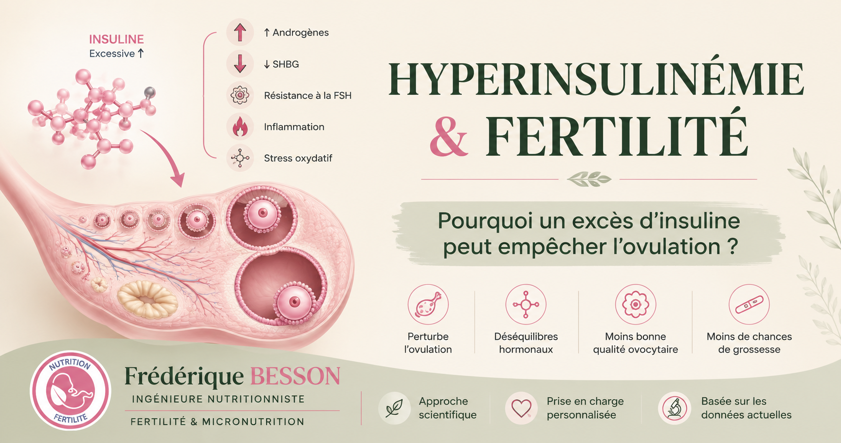 Pourquoi l'hyperinsulinémie perturbe-t-elle l'ovulation et la fertilité ?